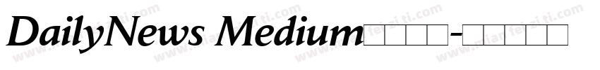 DailyNews Medium字体下载字体转换
